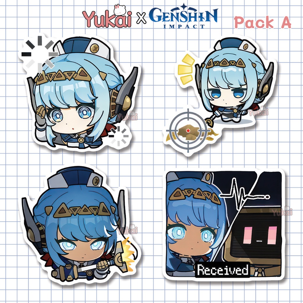 Jual Stiker Ineffa Genshin Impact Premium - Sticker Pack Anime ...