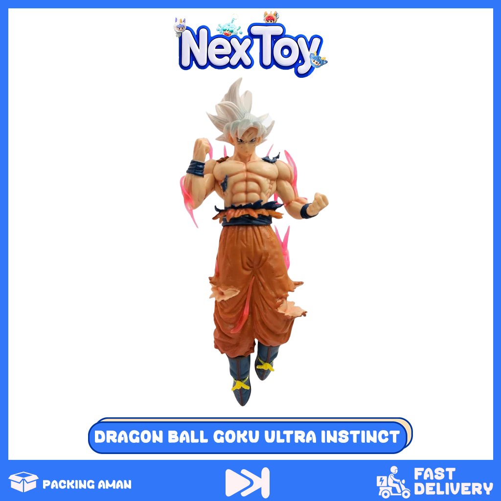 Jual NEXTOY Dragon Ball Goku Ultra Instinct Floating Action Figure 21CM ...