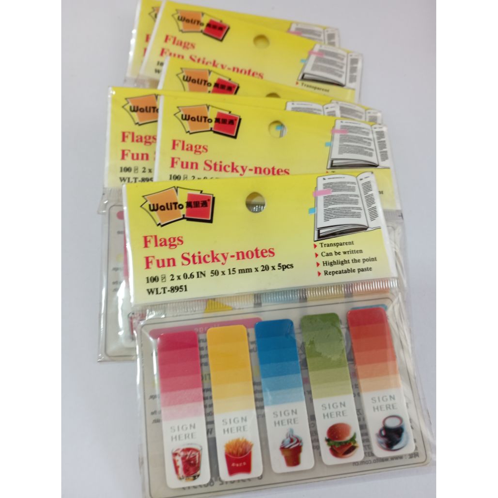 Jual Sticky Notes Sign Here Motif | Shopee Indonesia