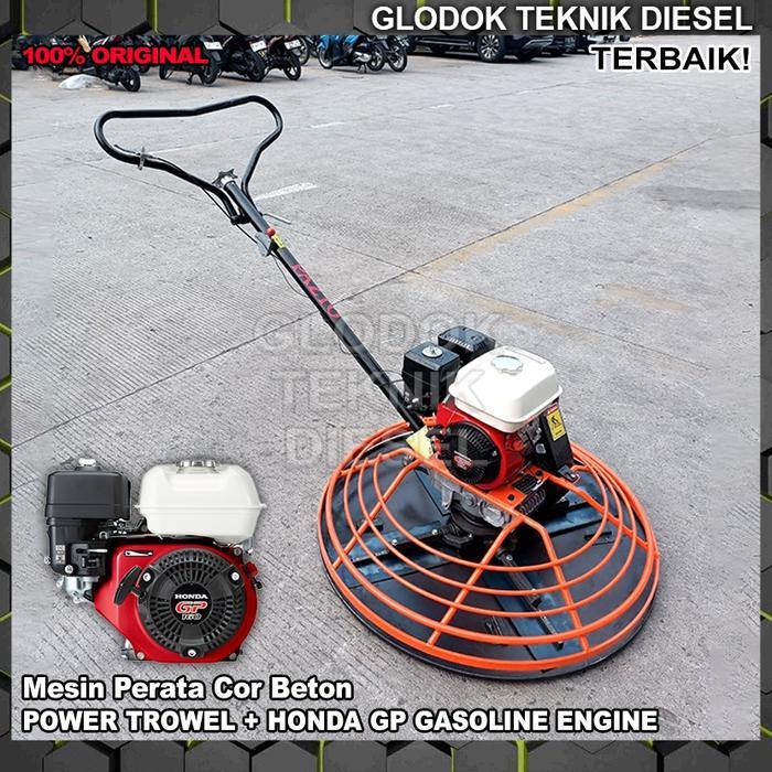 Jual Power Trowel Machine + GX 160 ORIGINAL Engine Bensin 5,5 HP Mesin ...