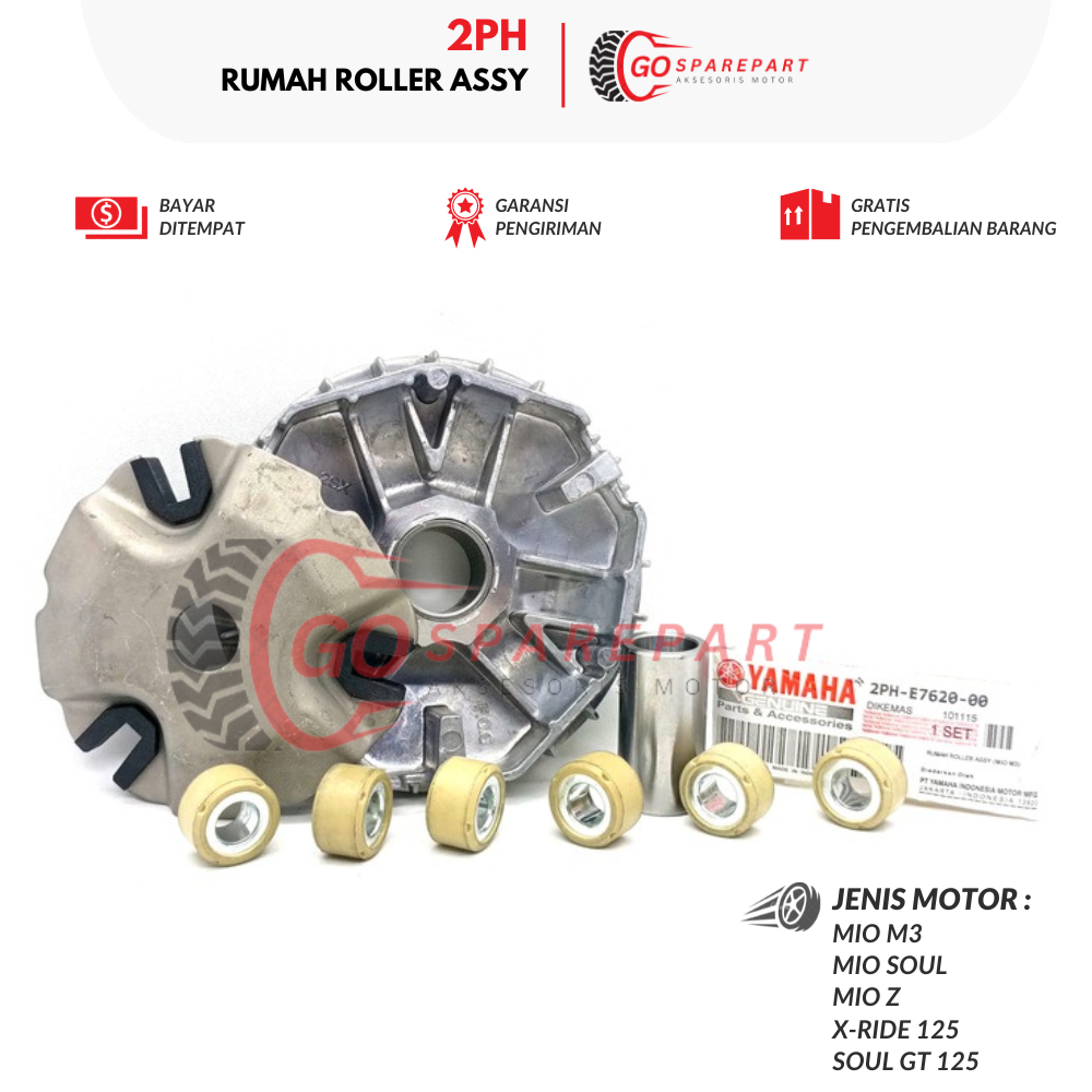 Jual 2PH RUMAH ROLLER ASSY MOTOR YAMAHA MIO M3 / RUMAH ROLLER