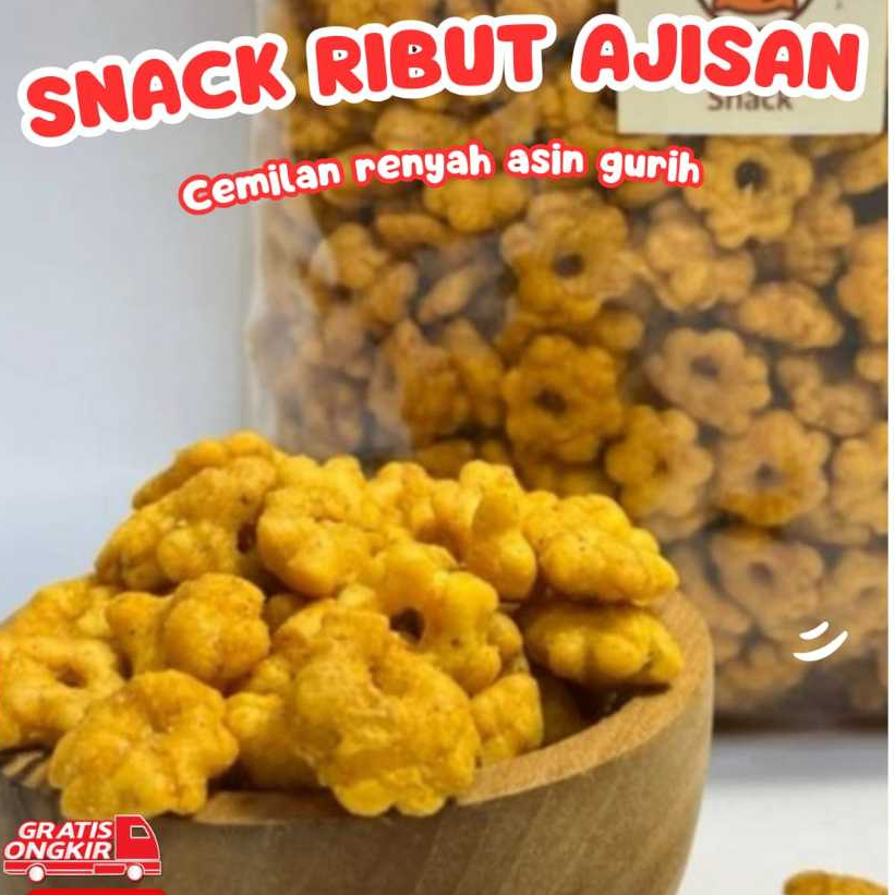 Jual Snack Ribut Cemilan Jadul Viral Murah Renyah Enak Guraih ISI 300/ ...