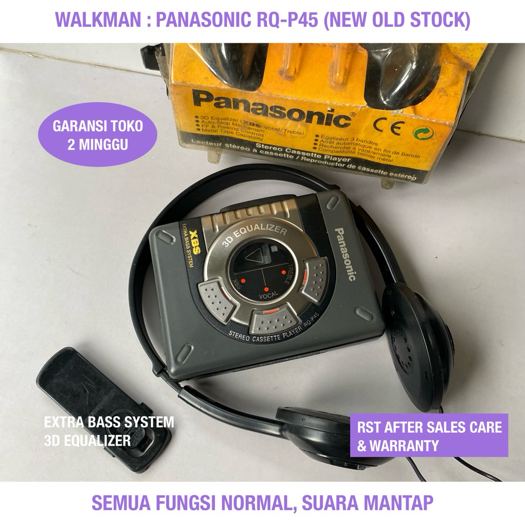 Jual Vintage Walkman : Panasonic RQ-P45 | New Old Stock | Stereo ...