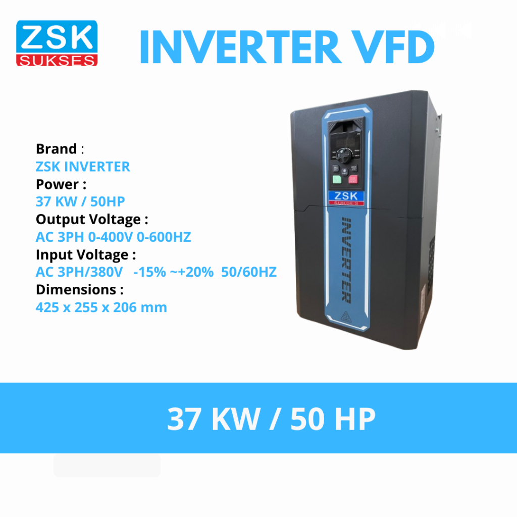 Jual Inverter VFD Frequency 37 KW Input 3 Phase Output 3 phase 380V ...