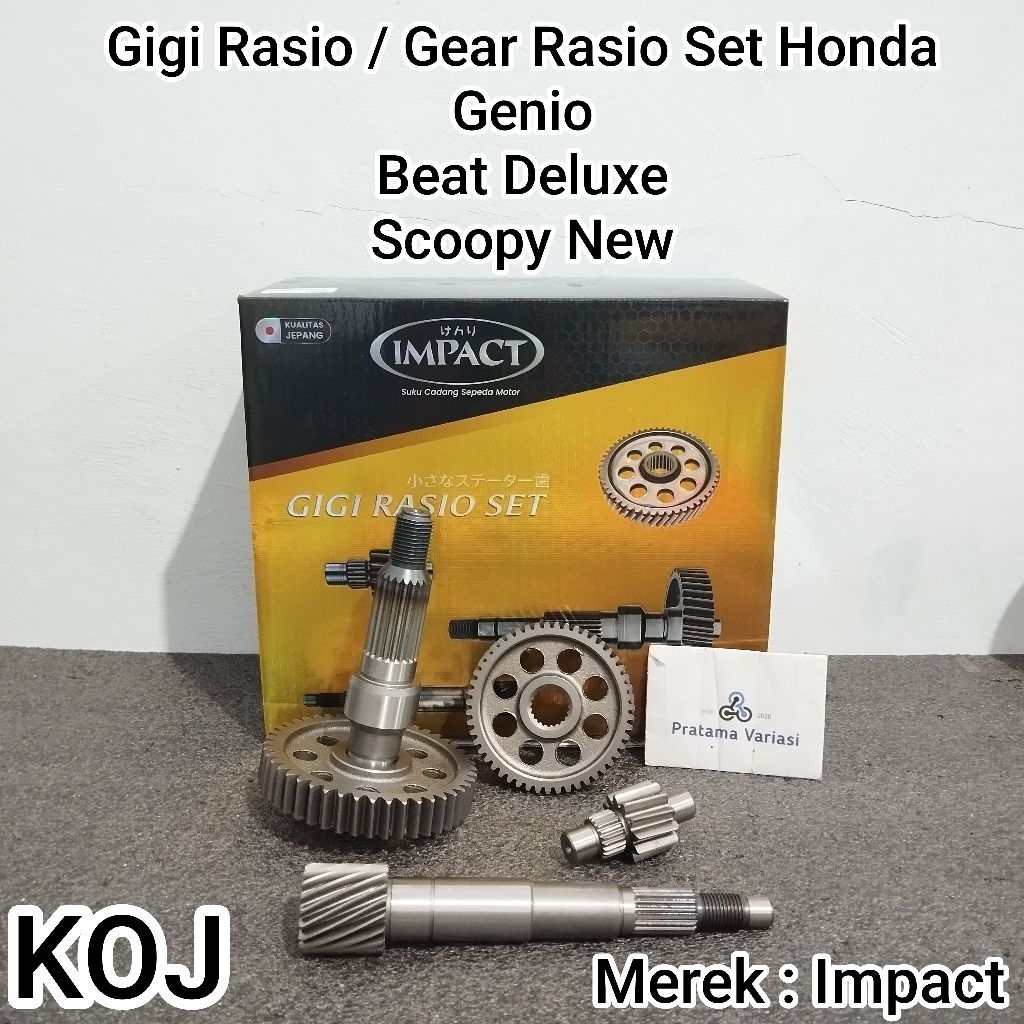 Jual [Impact] Gigi Gear Rasio Set - Honda Genio (K0J) Scoopy Fi eSP K2F ...