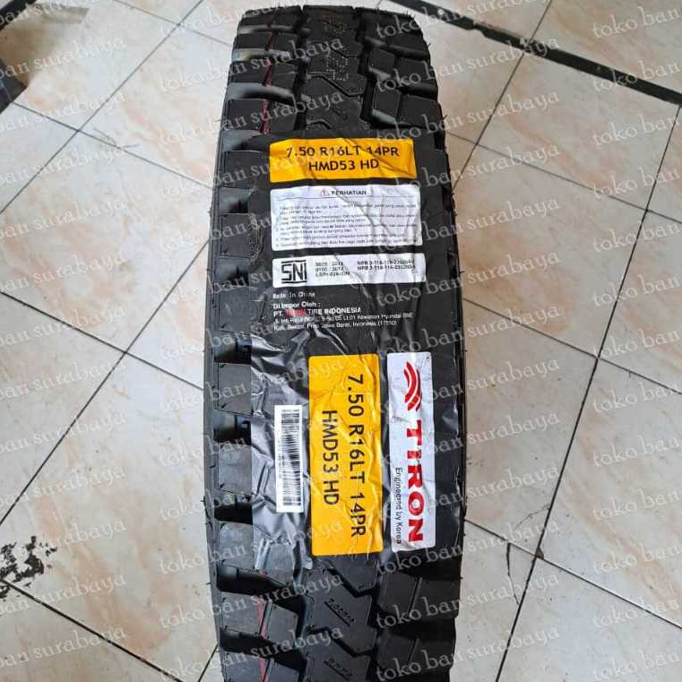 Jual Ban TRUK RADIAL TIRON 7.50-16 14PR HMD53 750-16 750/16 750R16 750 ...