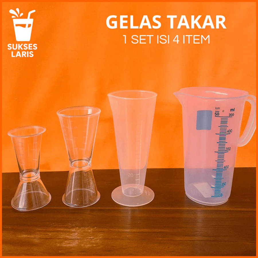 GELAS TAKAR1 SET ISI 4 ITEM