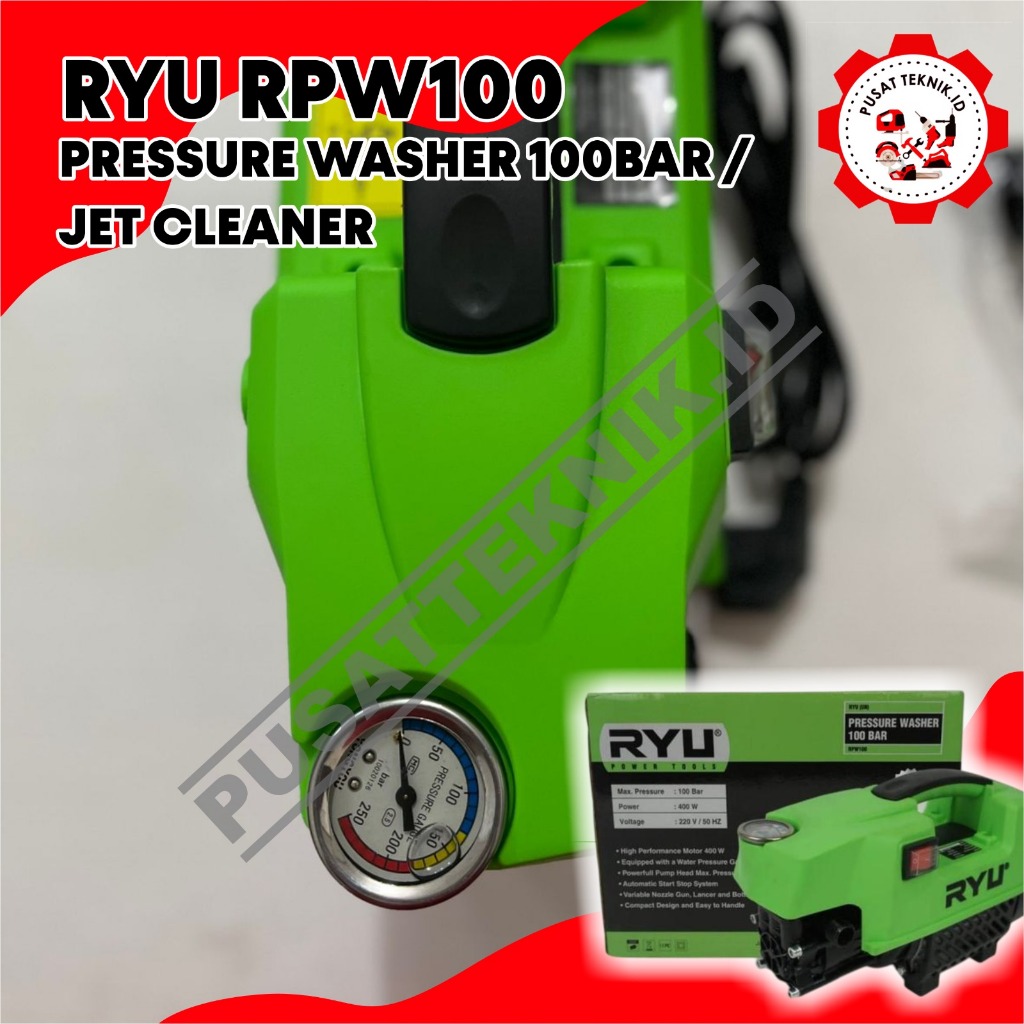 Jual JET CLEANER RYU RPW100 MESIN STEAM CUCI MOBIL MOTOR AC RPW 100 BAR ...