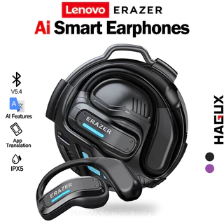 Lenovo ERAZER X8 True wireless Bluetooth Headset V5.4 Headset terjemahan AI OWS TWS Open Ear Earphone tws earhook bola bundar headset olahraga earphone sport IPX5 HI-FI Bass earbuds