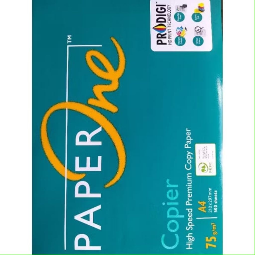 Jual [1 RIM 500 L] KERTAS A4 75 GRAM PAPERONE BERKUALITAS / KERTAS HVS ...
