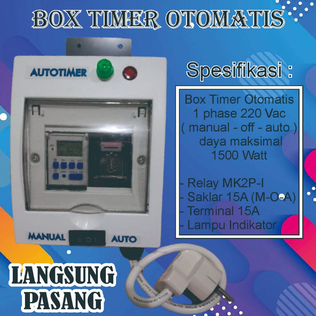 Jual BOX TIMER RELAY OTOMATIS 24 JAM | Shopee Indonesia