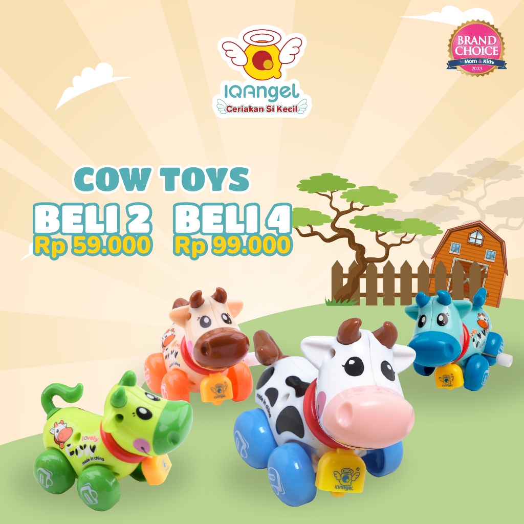 Jual IQ Angel Cow Toys / Mainan Anak / Mainan Motorik Anak / Mainan ...