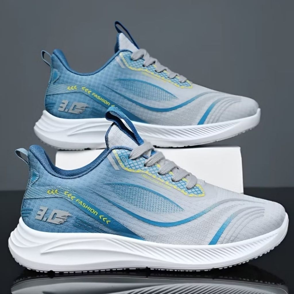 Jual sepatu joging sepatu running trend terbaru racing New 3D | Shopee ...
