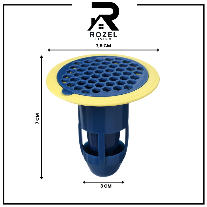 Jual ROZEL Saringan Lubang Pembuangan Air Kamar Mandi Wastafel Anti Bau ...