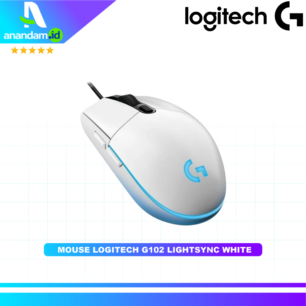 Jual Logitech Gaming Mouse G102 V2 Prodigy G 102 Lightsync RGB - Putih ...