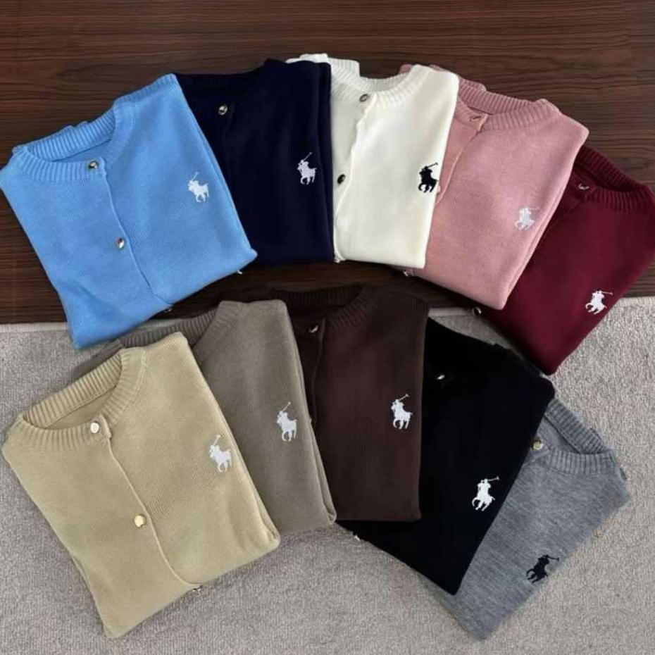 Jual LOXLO Cardigan Rajut Polo Horse Simple Bahan Lembut - Cardi Rajut ...