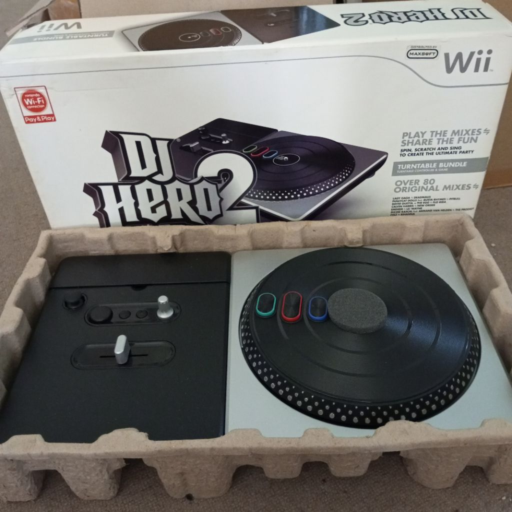 DJ Hero 2 + platine + DJ Hero 1 sur xbox 360 et wii à 30€ - Hamster