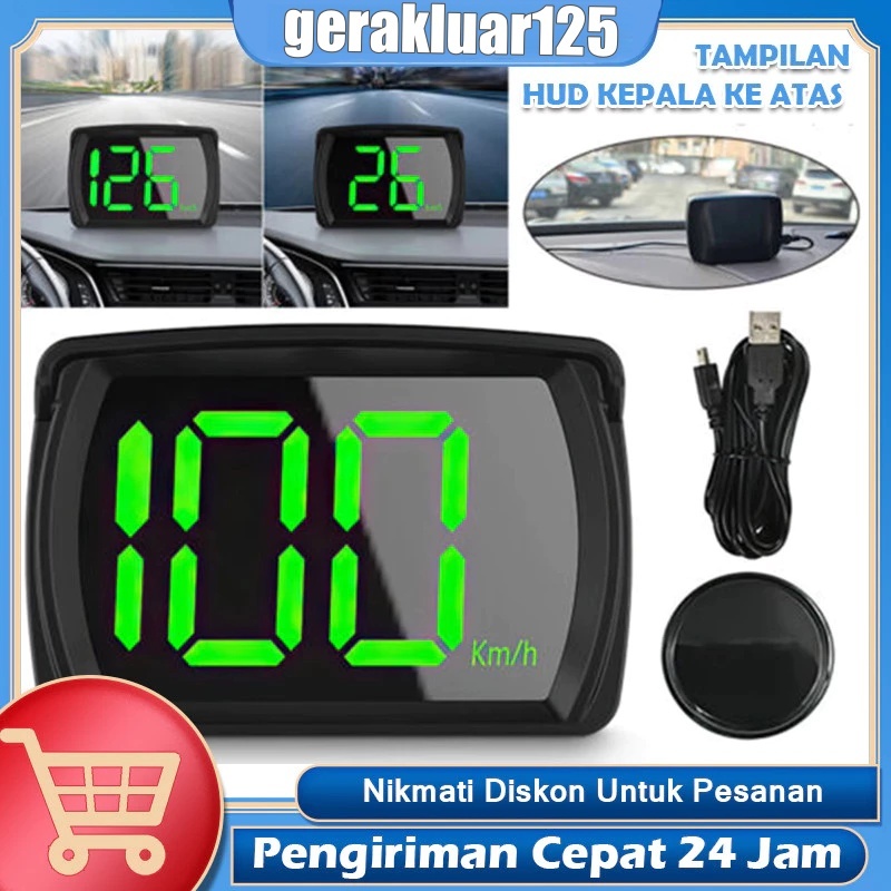 Jual Speedometer Gps Digital Mobil Motor Truk Usb Kmh Mph Switch Akurat ...