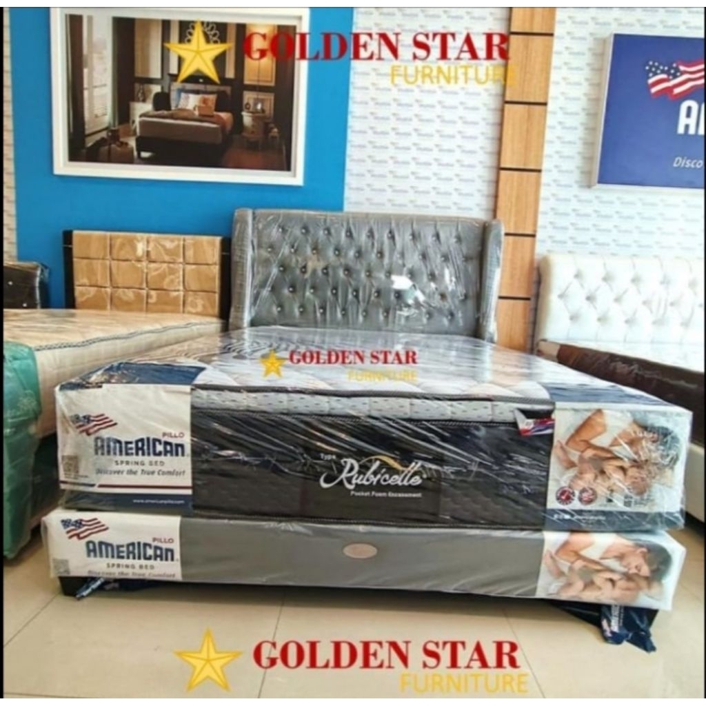 Jual Kasur Springbed American Rubicelle Pillo Top POCKET SPRING ...