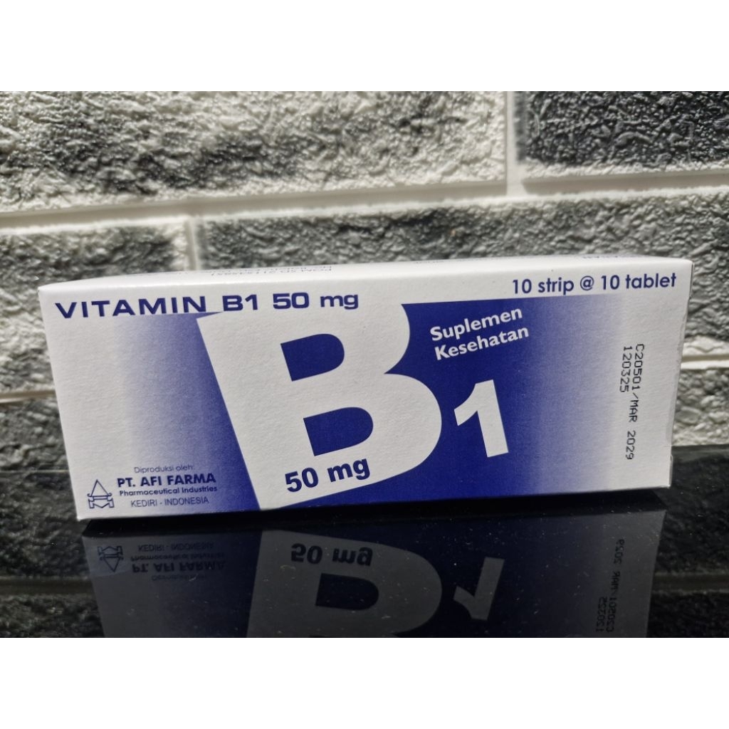 Jual VITAMIN B1 50MG AFI BOX ISI 100 TABLET | Shopee Indonesia