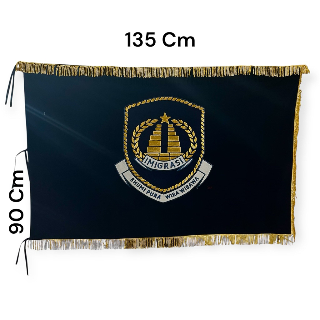 Jual Lancar Jaya Advertising Bendera Pataka Beludru Premium Custom Logo ...