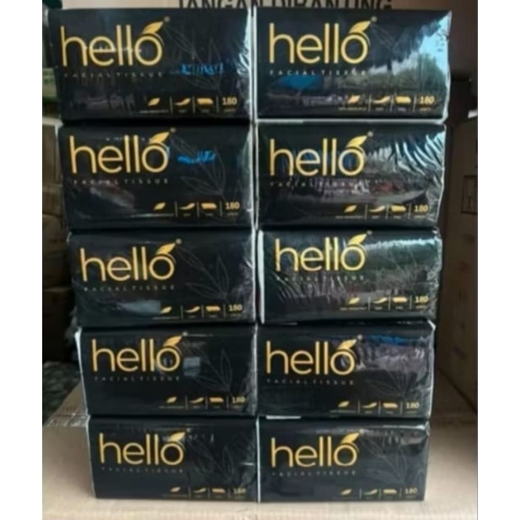 Jual ( paket 6psc ) tissue hello 2ply isi 180 & 250 sheet | Shopee ...