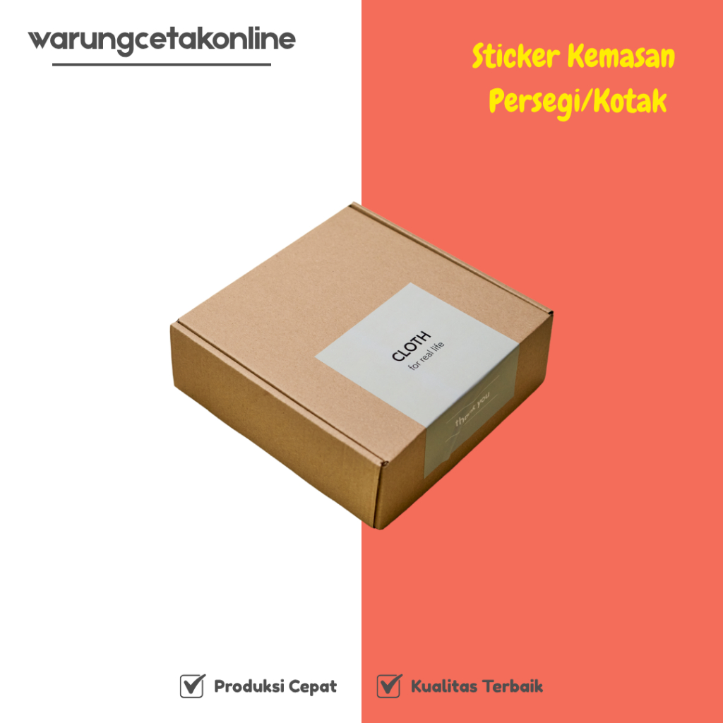Jual Stiker Segel Box | Sticker Packing | Seal Box Kemasan (Chromo ...