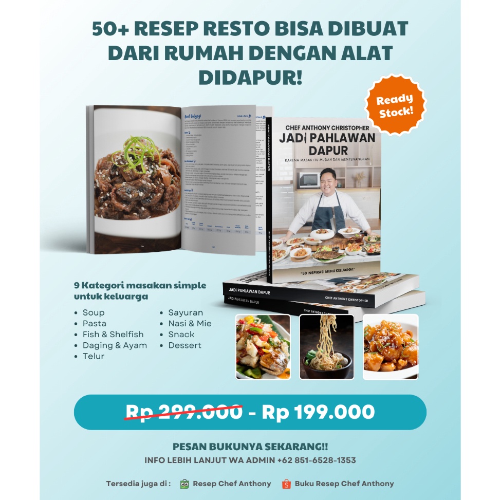 Jual KODE G43E Buku Resep Chef Anthony Christopher 5 Inspirasi Menu ...