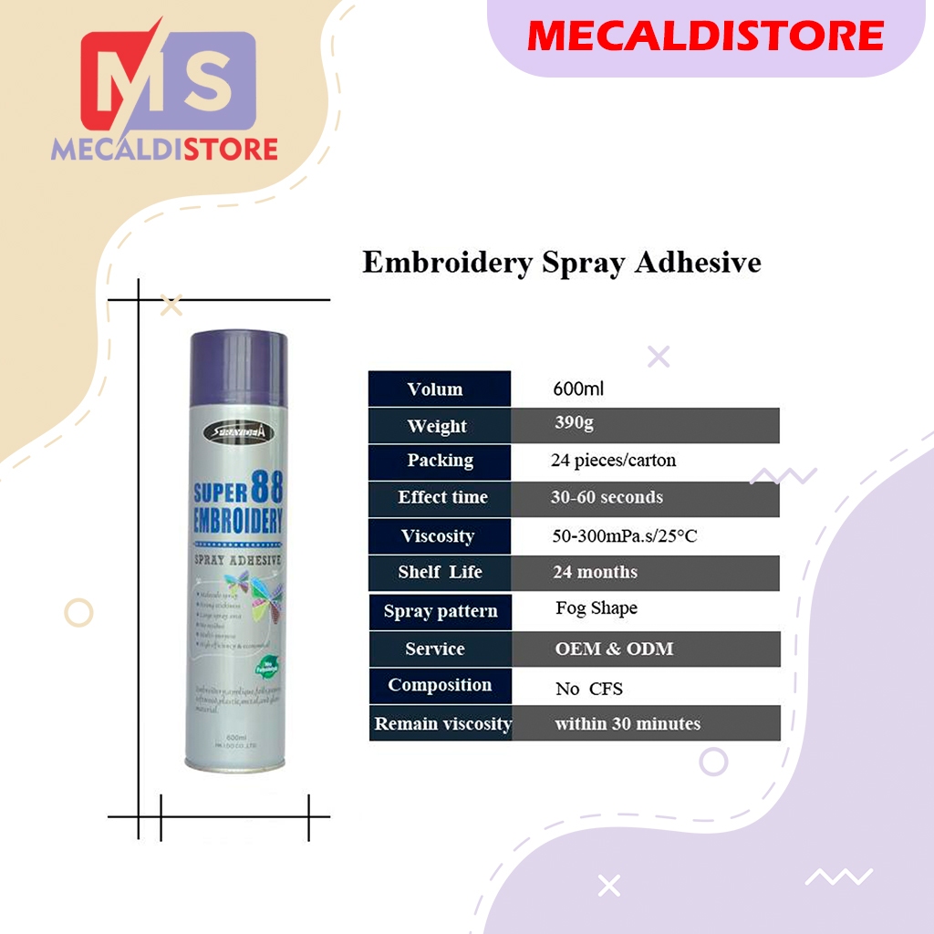 Jual Lem Bordir Lem Semprot SUPER 88 SPRAY ADHESIVE Serbaguna Kuat dan ...