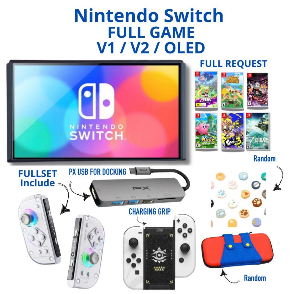 Oled Nintendo Switch Gray V2 Vs V1 Console Nintendo Switch CFW