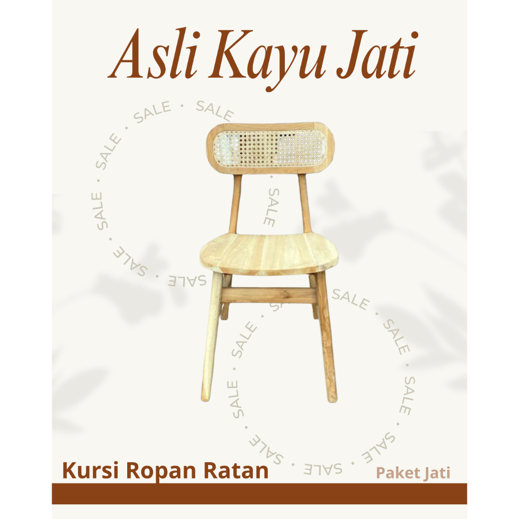 Jual Kursi Ropan Rotan Minimalis Estetik untuk Cafe dan Rumah Makan ...