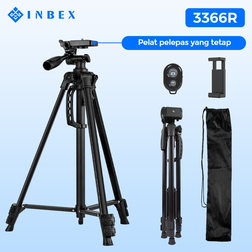 Jual INBEX TF-3366 Tripod Kamera 133cm Profesional Tripod Kamera/DSLR ...