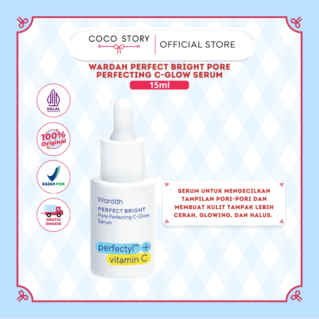 Jual Wardah Perfect Bright Perfectyl + Vitamin C Pore Perfecting C-Glow ...