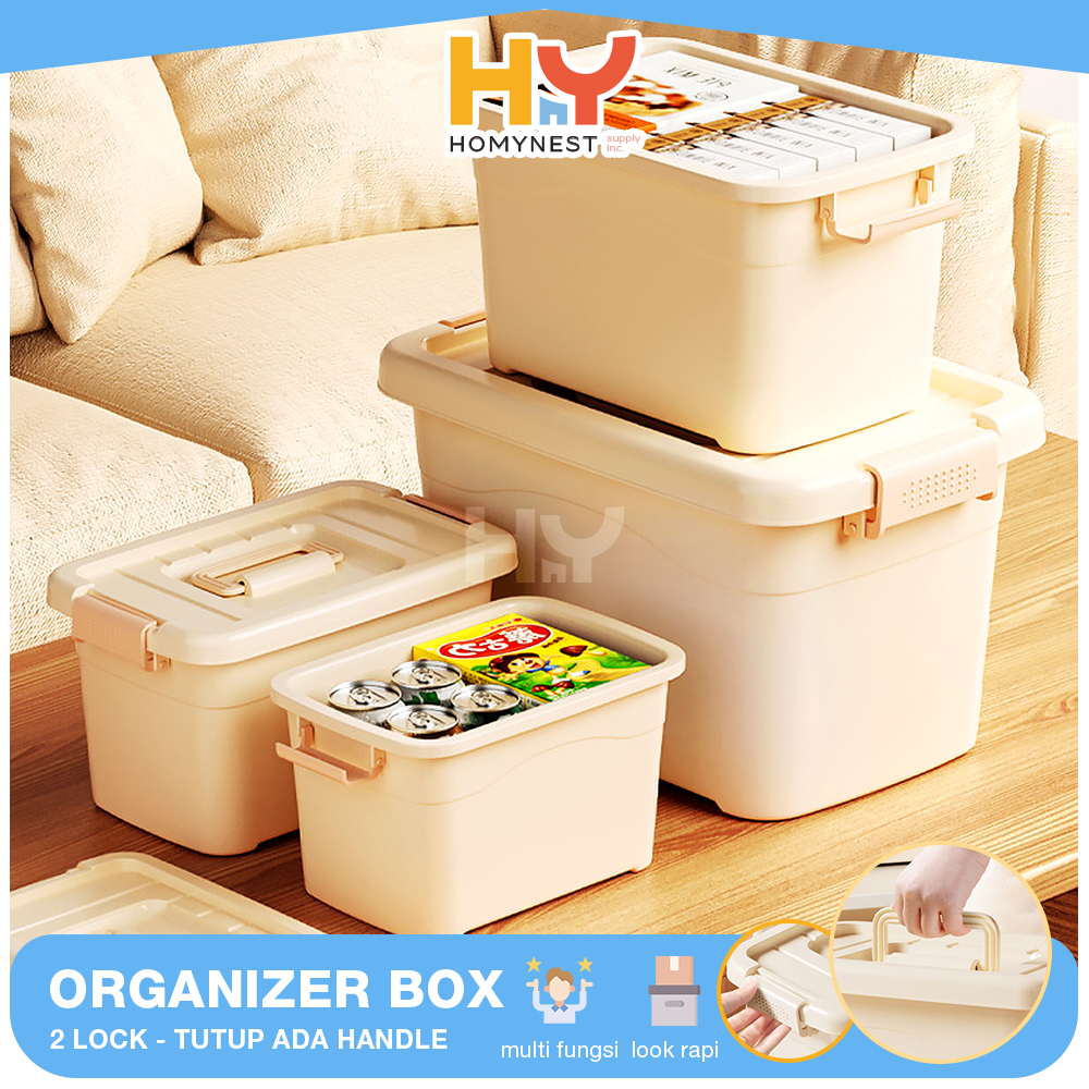 Jual HOMYNEST Container Box Plastik Jumbo Serbaguna Kotak Penyimpanan ...