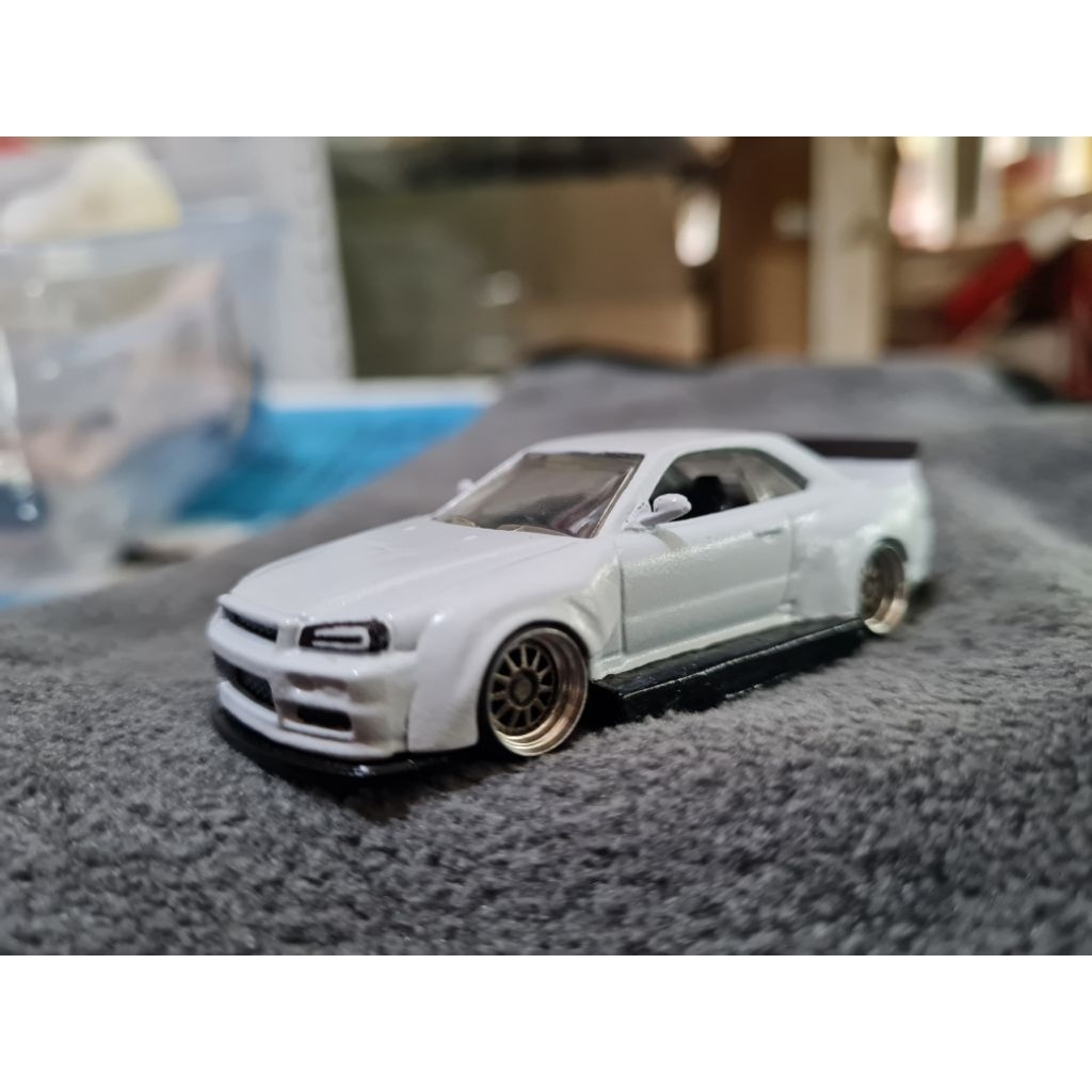Jual hotwheels hot wheels Nissan Skyline Gtr r34 custom widebody ...