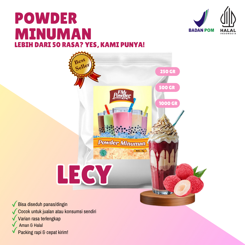 Jual LECY/LECI FM Powder Drink - Bubuk Minuman Instan Varian Rasa Buah ...