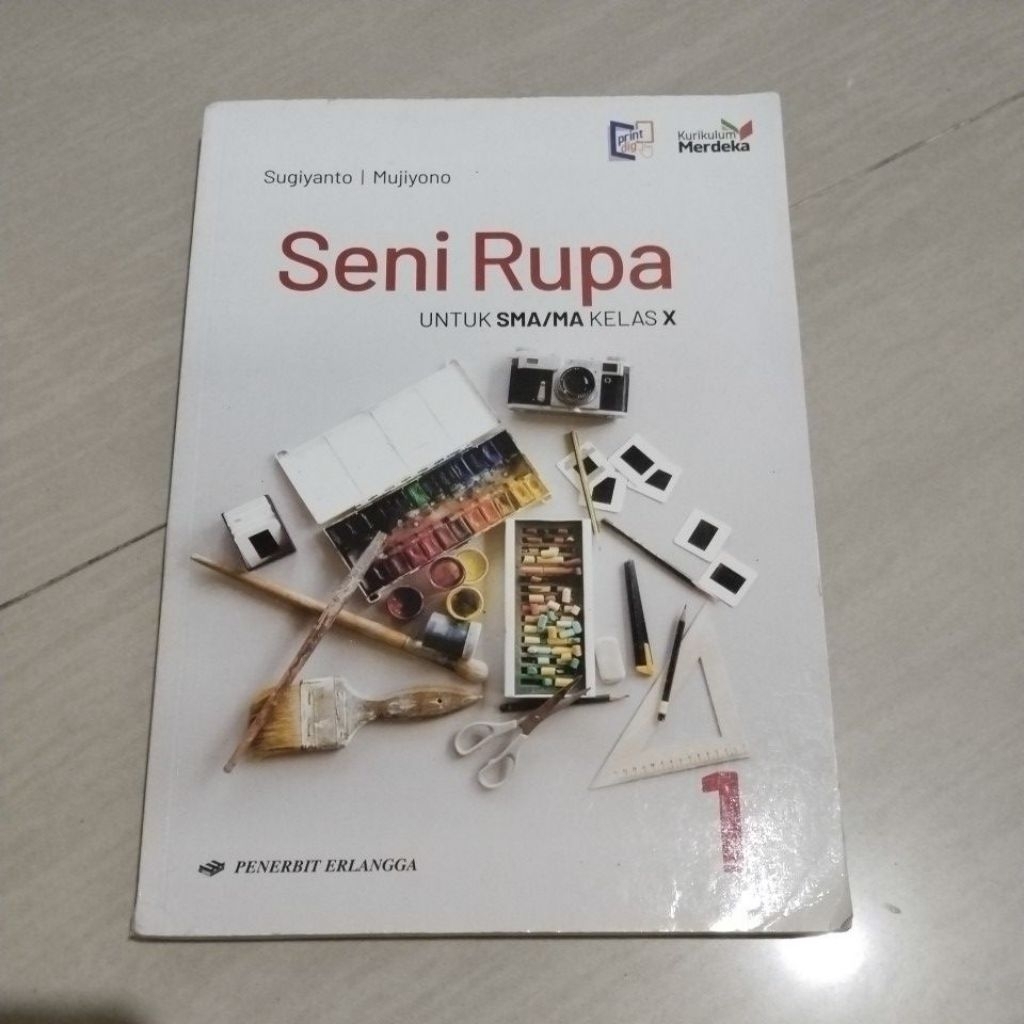 Jual BUKU ORI BUKU SENI RUPA KELAS 1 SMA PENERBIT ERLANGGA KURIKULUM ...