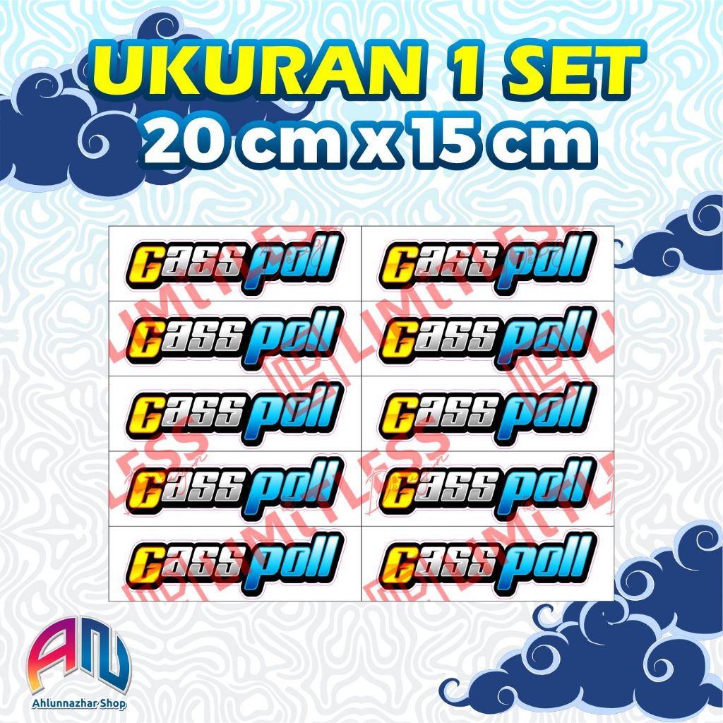 Jual Sticker Set Pack (Gass Poll) | Shopee Indonesia