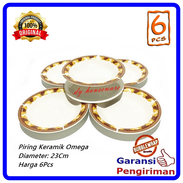  Foto zu Jual Piring Keramik Omega Mahkota Emas Piring Lontong Tekwan 23 Cm 6 