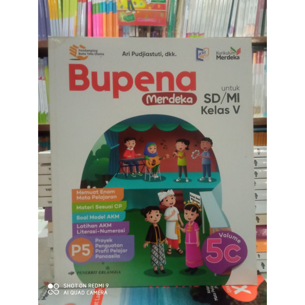 Jual Buku bupena merdeka 5c untuk SD kelas 5 kurikulum merdeka original ...