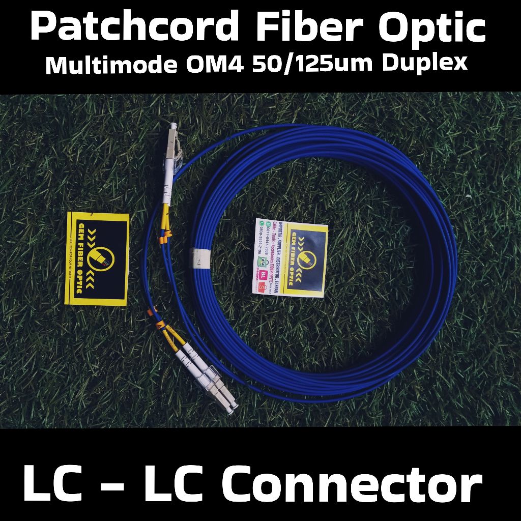 Jual LC - LC Multimode OM4 Duplex Patchcord Fiber Optic Cable | Shopee ...