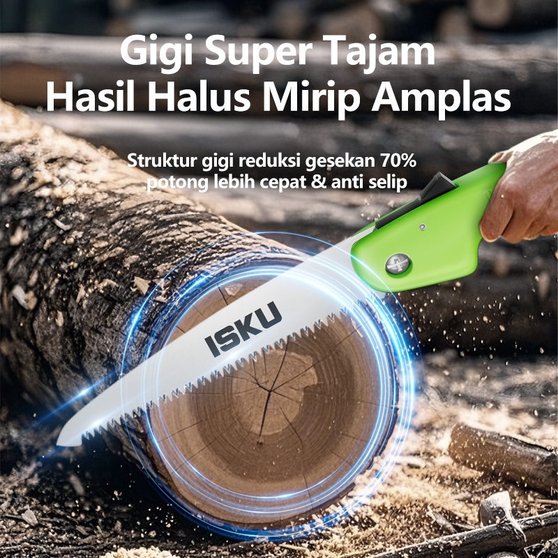 Jual ISKU Gunting Dahan Dan Ranting 8 Inch/Gergaji Lipat Stainless ...