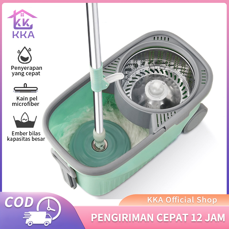 Jual Alat Pel Lantai dengan Roda dan Lubang Air Alat Pel Lantai Mop