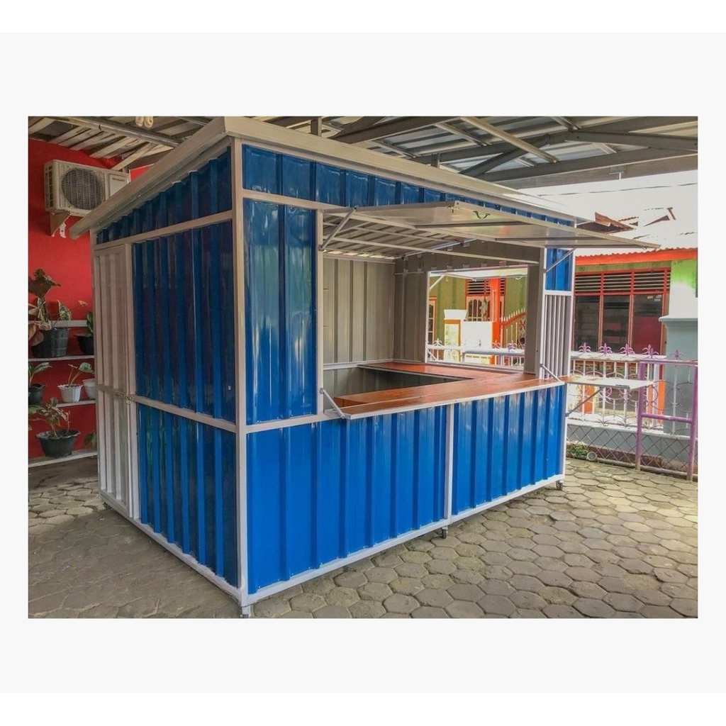Jual BOOTH CONTAINER 210x250x180 | BESI GALVANIZED ANTI KARAT | SPANDEK ...