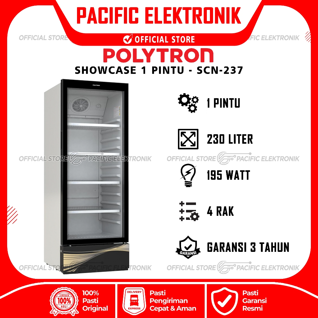 Jual Showcase Polytron 4rak Tinggi SCN-237D / SCN 237D | Shopee Indonesia