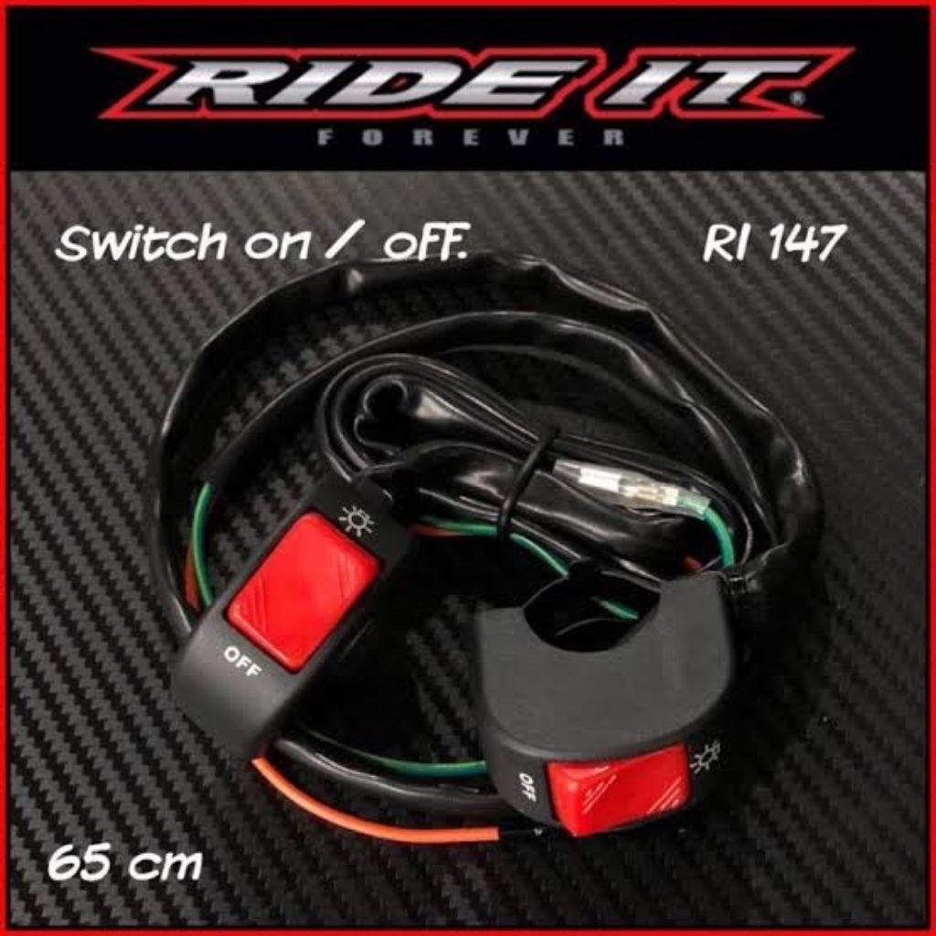 Jual Tombol saklar on off merah ride it original universal | Shopee ...