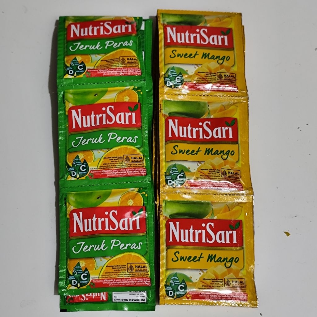 Jual Nutrisari rasa mangga & rasa jeruk peras (1gtg isi 10sachet ...