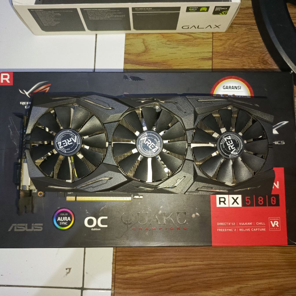 Jual VGA ASUS AREZ ROG STRIX RX 580 8GB DDR5 GAMING OC | Shopee Indonesia