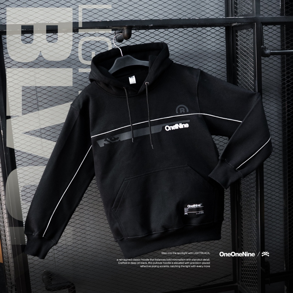 Jual Oneonenine Ksr Hoodie Light Black Series - Sweater Motor Unisex ...