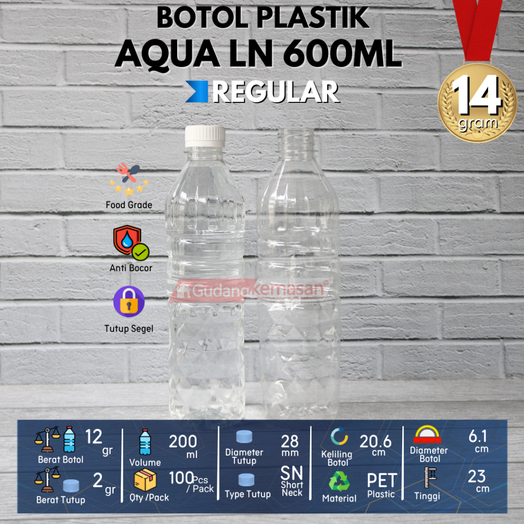 Jual BOTOL PLASTIK AQUA 600ML TUTUP LN WARNA - WARNI - FLASH | Shopee ...